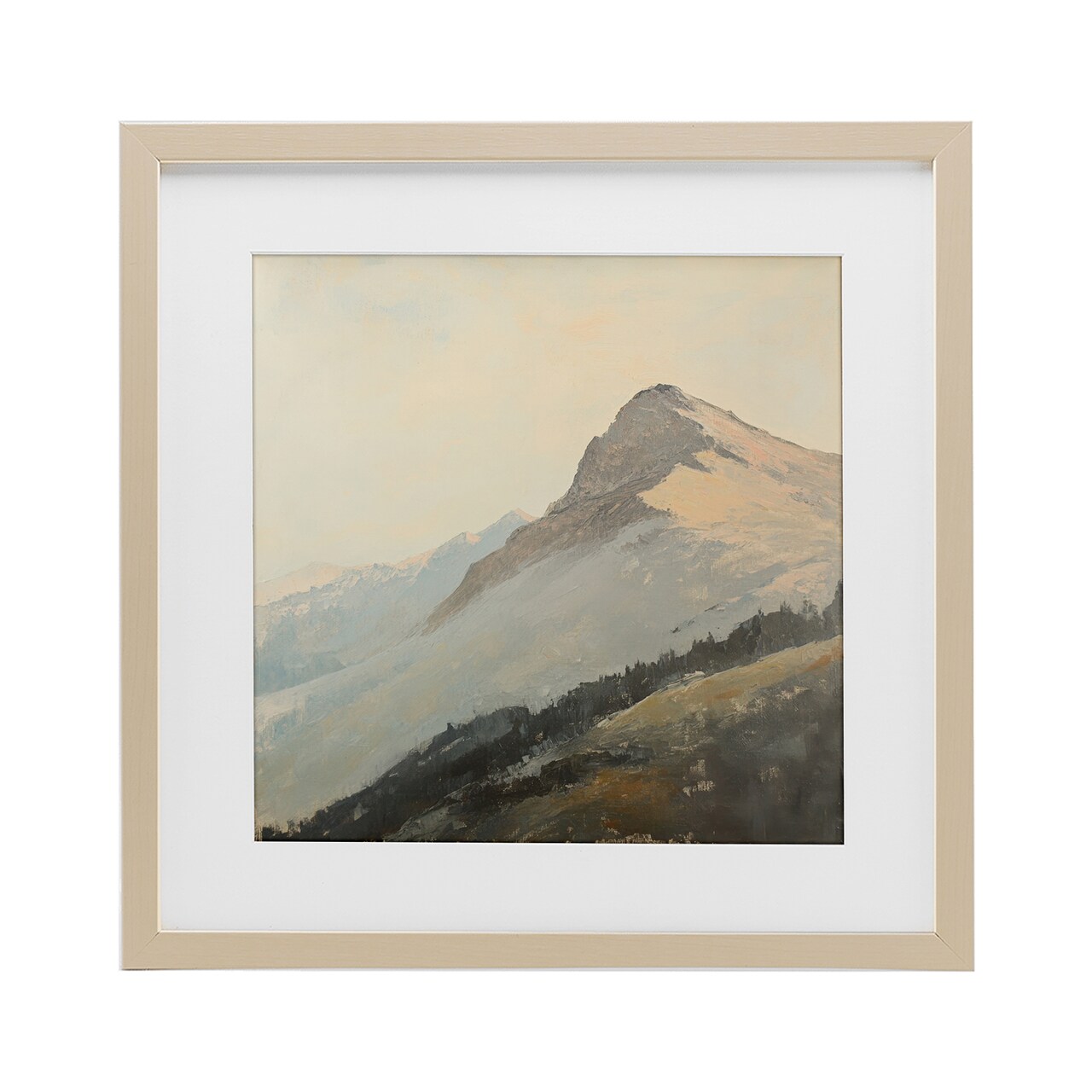 Stupell Industries Mountain Vista Cliff Landscape Framed Print Under Glass, design by Petal Prints Design